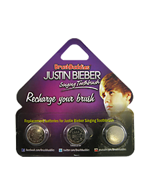 Justin Bieber Singing Toothbrush Replacement Batteries