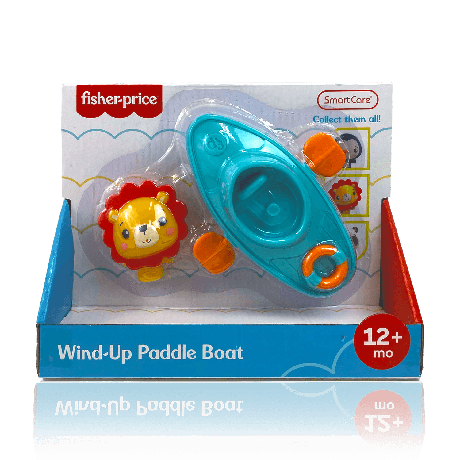 Fisher Price Bath Wind Up Paddle Boat Toy Brush Buddies