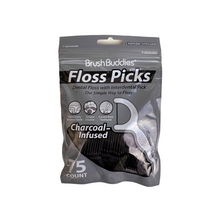 Load image into Gallery viewer, Charcoal Flossers (75ct)