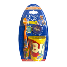 Load image into Gallery viewer, Blippi Manual Toothbrush Cup Set